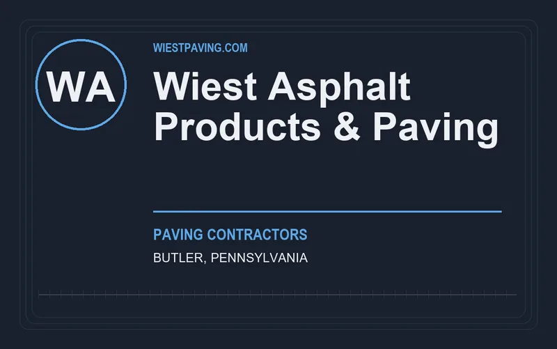 Wiest Asphalt Products & Paving in Butler, Pennsylvania