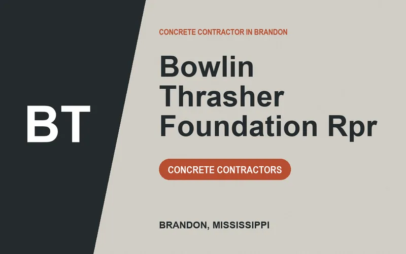 Bowlin Thrasher Foundation Rpr in Brandon, Mississippi