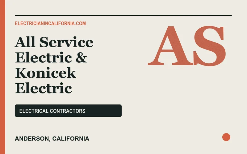 All Service Electric & Konicek Electric in Anderson, California