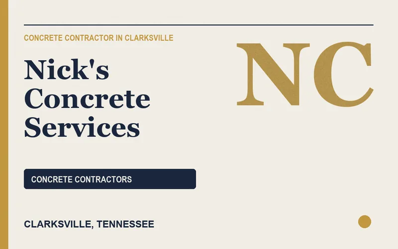 Nick's Concrete Services in Clarksville, Tennessee
