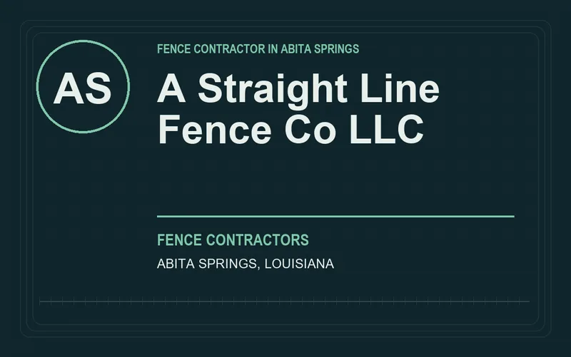 A Straight Line Fence Co LLC in Abita Springs, Louisiana