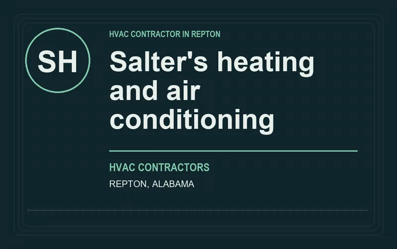 Salter's heating and air conditioning in Repton, Alabama