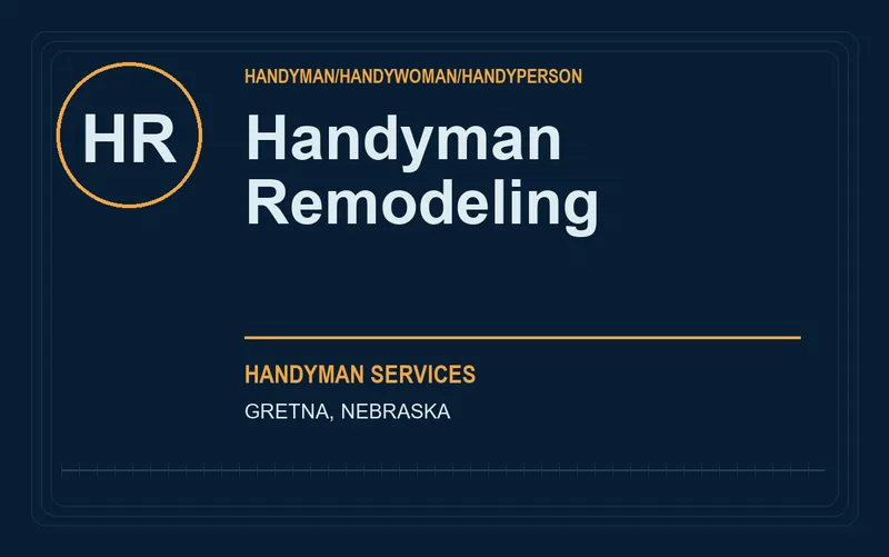 Handyman Remodeling in Gretna, Nebraska