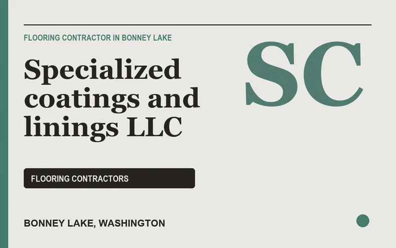 Specialized coatings and linings llc in Bonney Lake, Washington