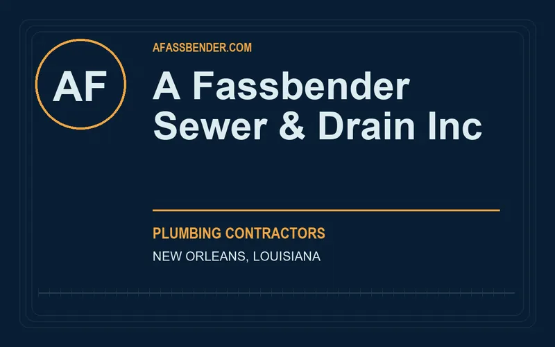 A Fassbender Sewer & Drain Inc in New Orleans, Louisiana