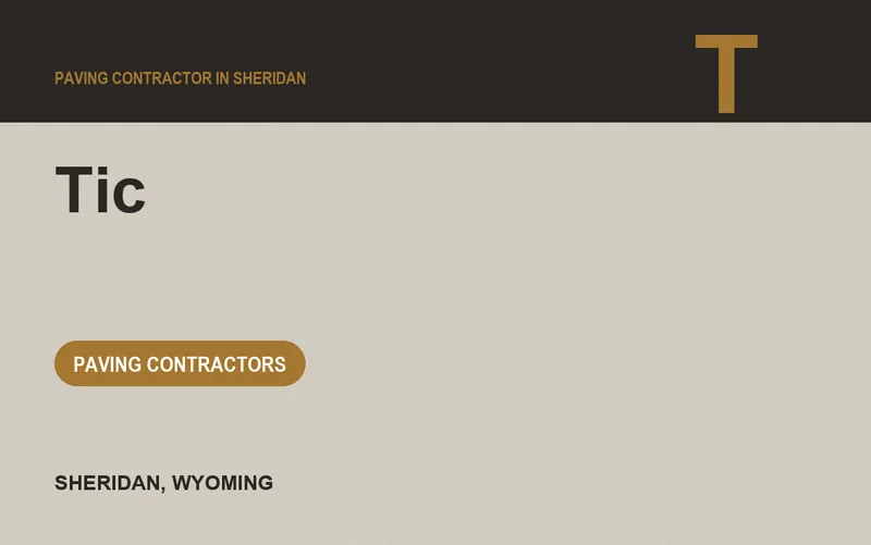 Tic in Sheridan, Wyoming