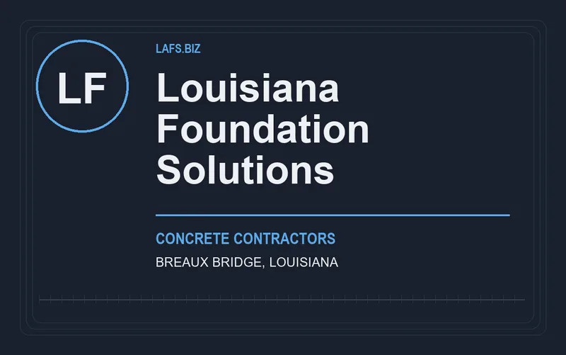 Louisiana Foundation Solutions in Breaux Bridge, Louisiana