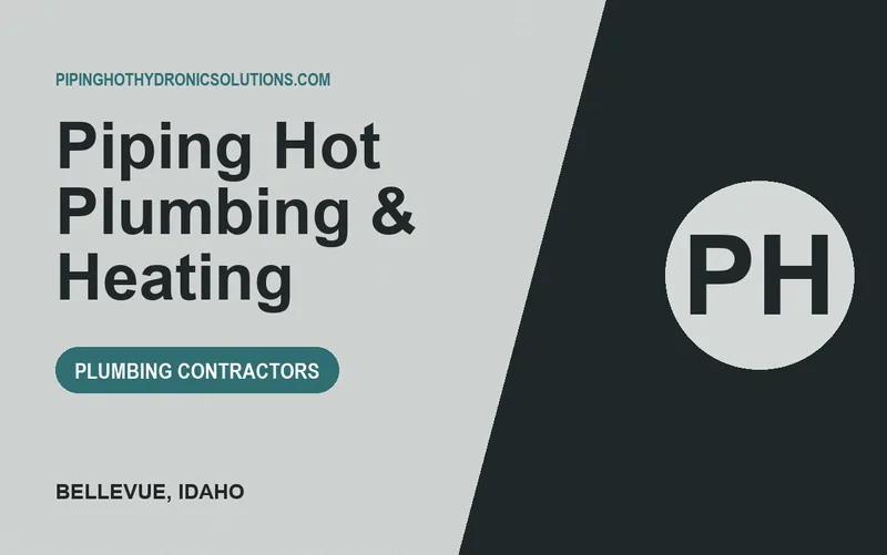 Piping Hot Plumbing & Heating in Bellevue, Idaho