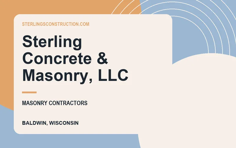 Sterling Concrete & Masonry, LLC in Baldwin, Wisconsin
