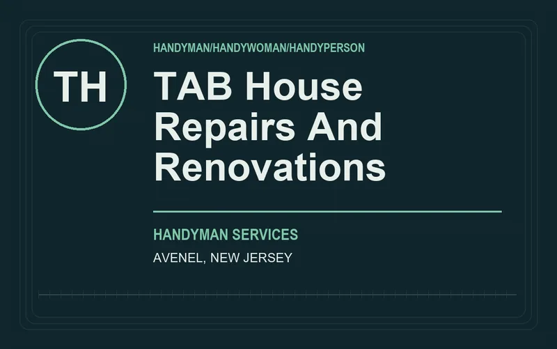 TAB House Repairs And Renovations in Avenel, New Jersey