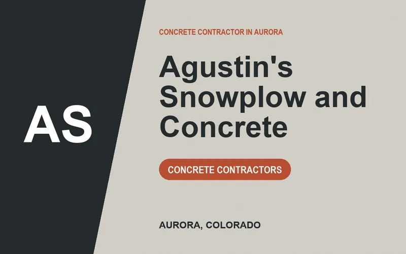 Agustin's Snowplow and Concrete in Aurora, Colorado
