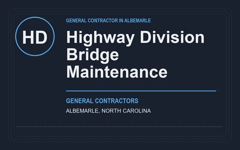 Highway Division Bridge Maintenance in Albemarle, North Carolina