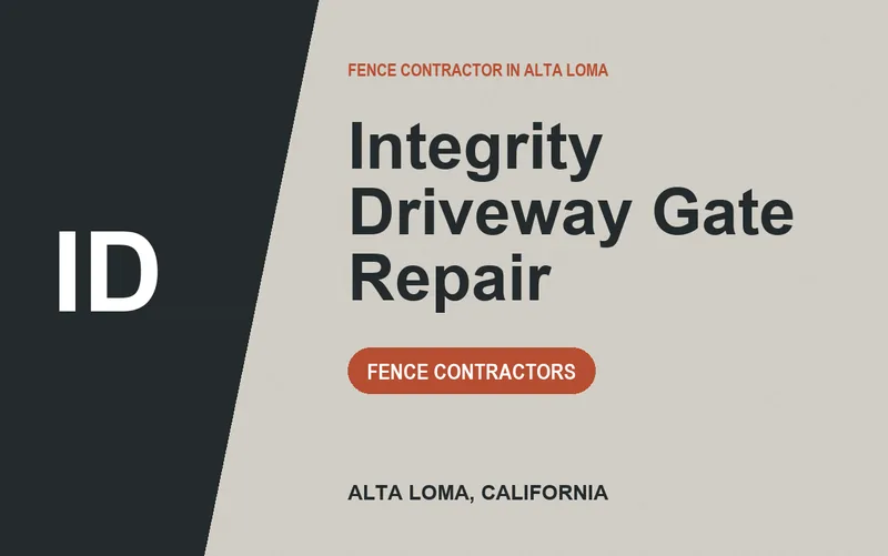 Integrity Driveway Gate Repair in Alta Loma, California