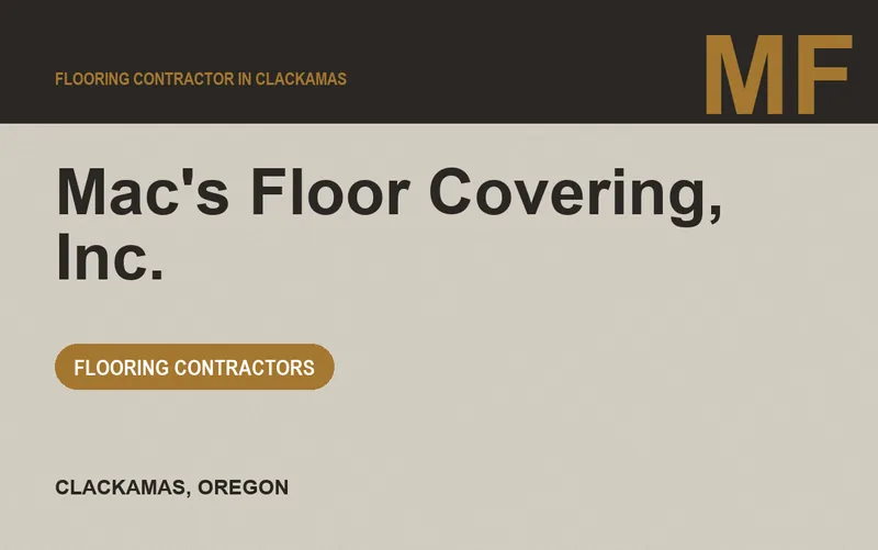 Mac's Floor Covering, Inc. in Clackamas, Oregon