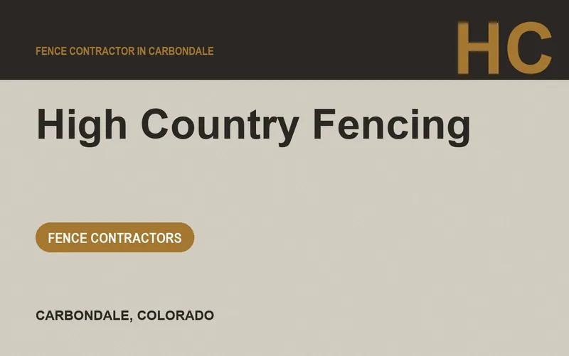 High Country Fencing in Carbondale, Colorado