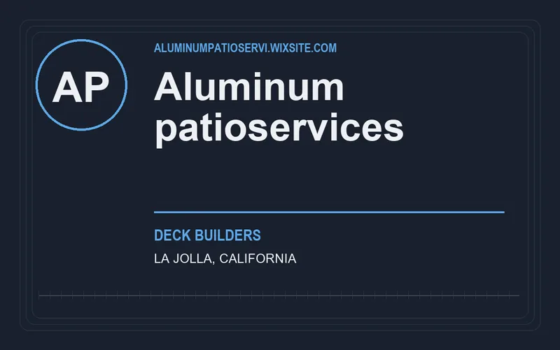 Aluminum patioservices in La Jolla, California