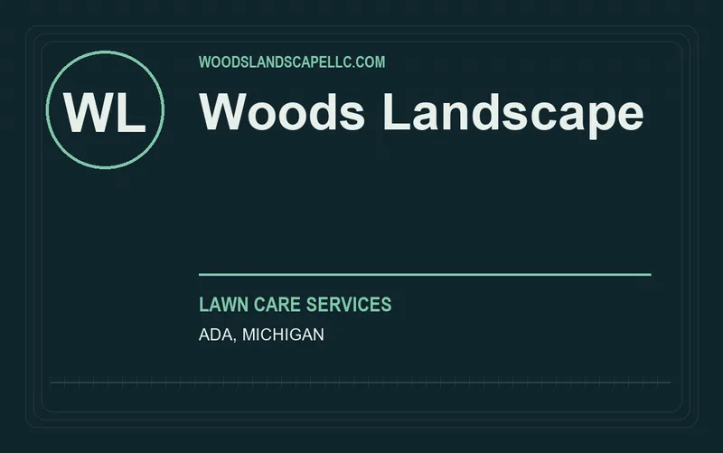 Woods Landscape in Ada, Michigan