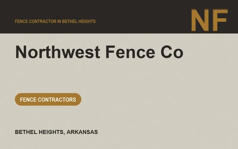 Northwest Fence Co in Bethel Heights, Arkansas