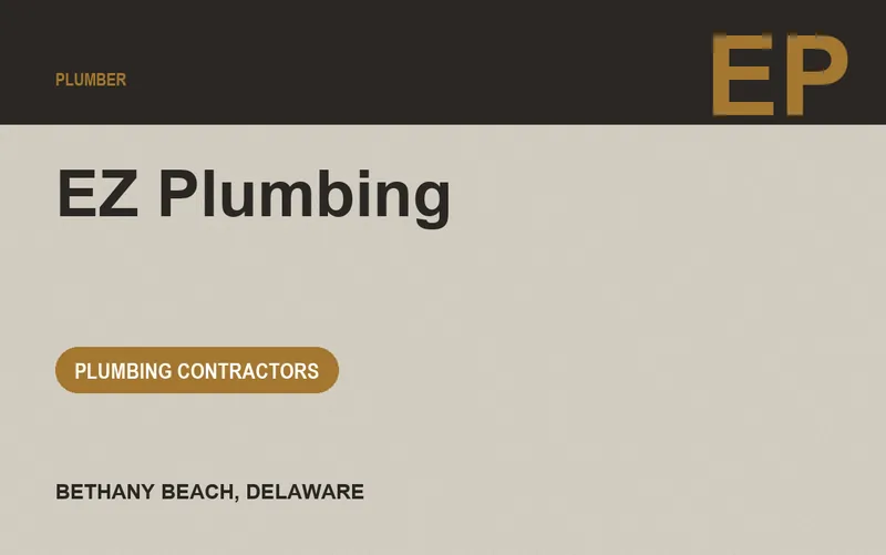 EZ Plumbing in Bethany Beach, Delaware
