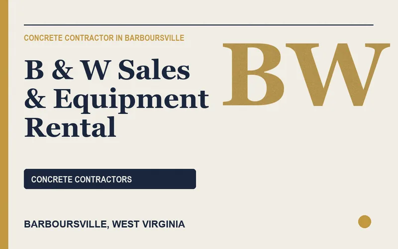 B & W Sales & Equipment Rental in Barboursville, West Virginia