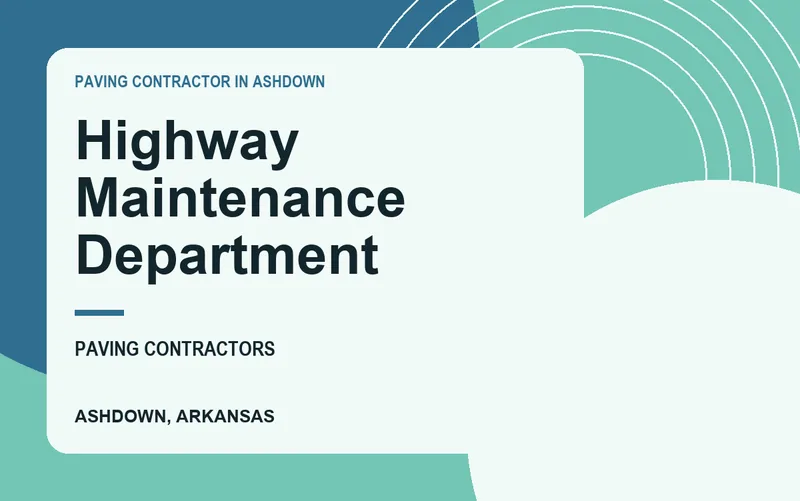 Highway Maintenance Department in Ashdown, Arkansas