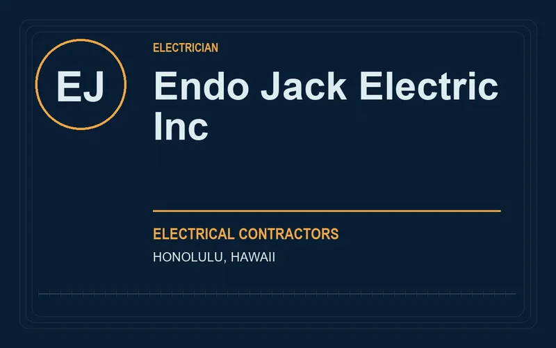 Endo Jack Electric Inc in Honolulu, Hawaii