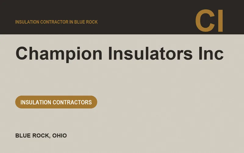 Champion Insulators Inc in Blue Rock, Ohio