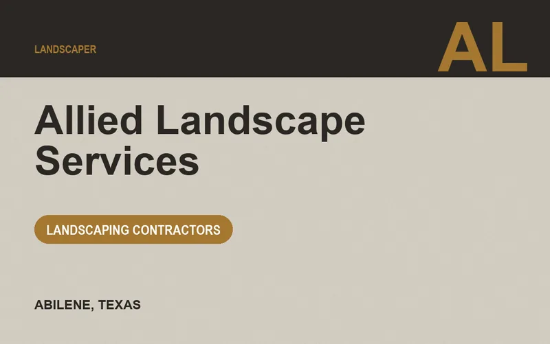Allied Landscape Services in Abilene, Texas