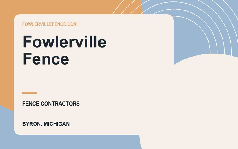 Fowlerville Fence in Byron, Michigan