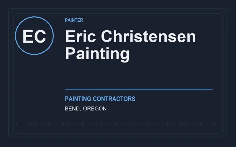 Eric Christensen Painting in Bend, Oregon