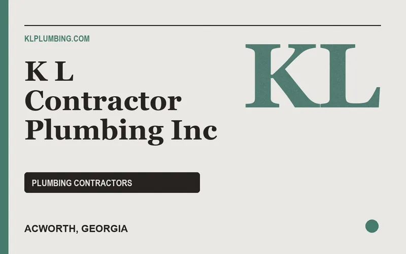 K L Contractor Plumbing Inc in Acworth, Georgia