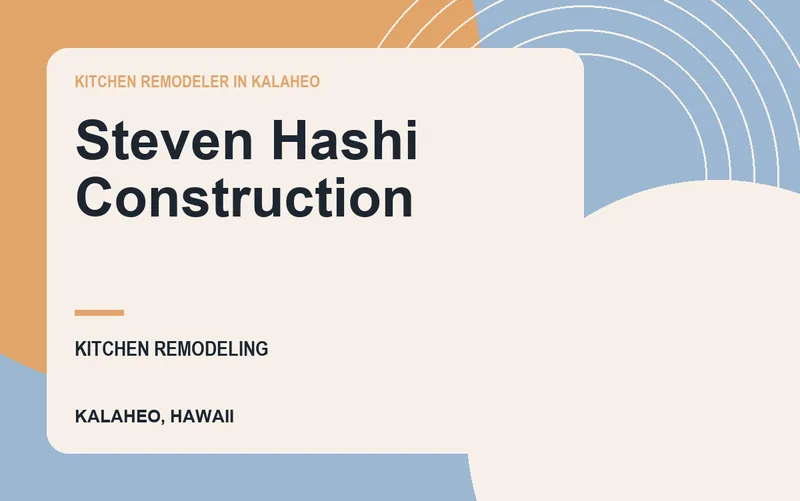 Steven Hashi Construction in Kalaheo, Hawaii