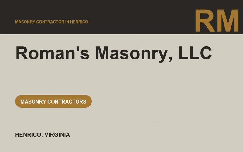 Roman's Masonry, LLC in Henrico, Virginia