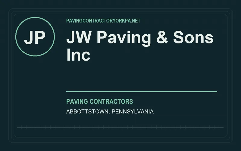 JW Paving & Sons Inc in Abbottstown, Pennsylvania