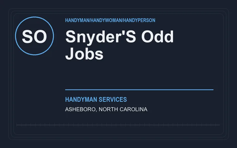 SNYDER'S ODD JOBS in Asheboro, North Carolina