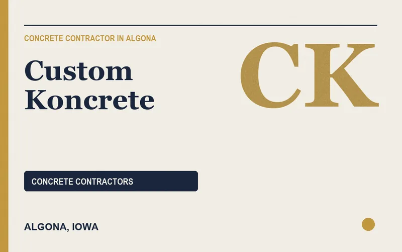 Custom Koncrete in Algona, Iowa
