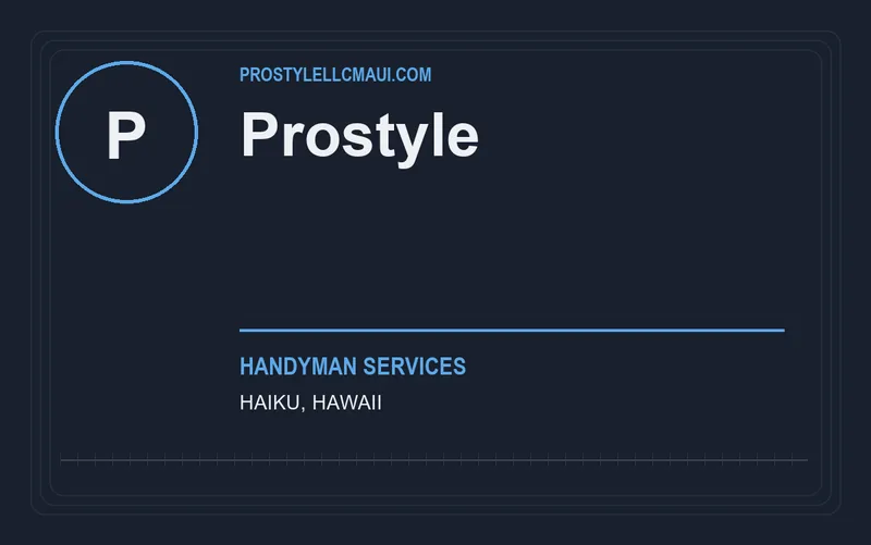 Prostyle in Haiku, Hawaii