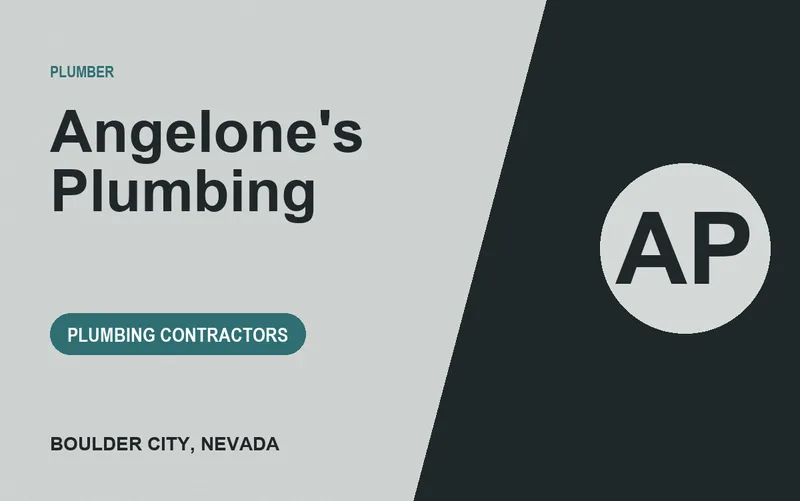Angelone's Plumbing in Boulder City, Nevada