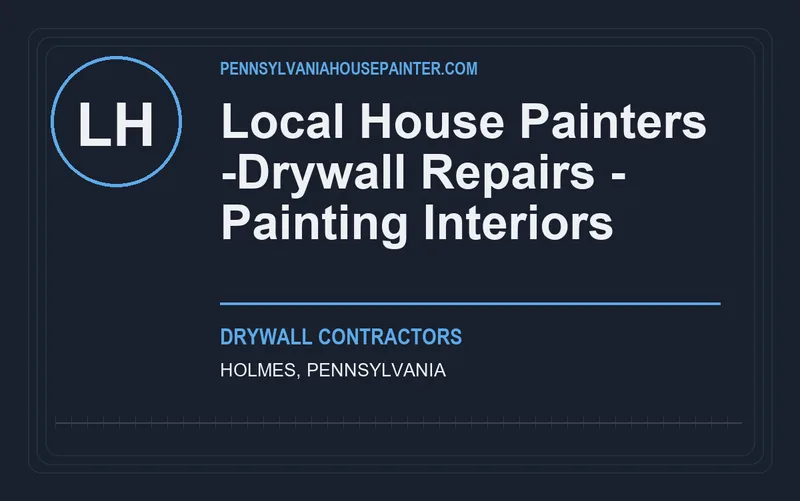 Local House Painters -Drywall Repairs - Painting Interiors in Holmes, Pennsylvania