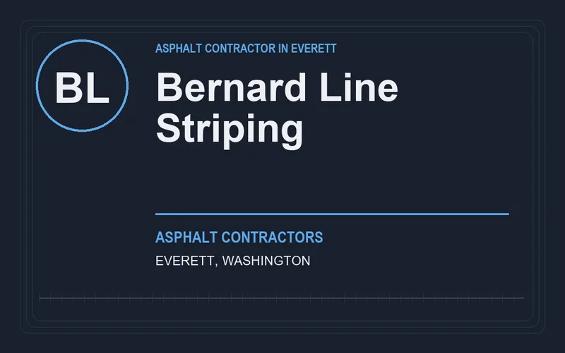 Bernard Line Striping in Everett, Washington