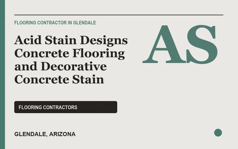 Acid Stain Designs Concrete Flooring and Decorative Concrete Stain in Glendale, Arizona