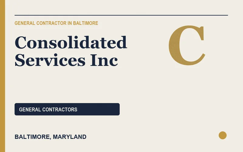 Consolidated Services Inc in Baltimore, Maryland