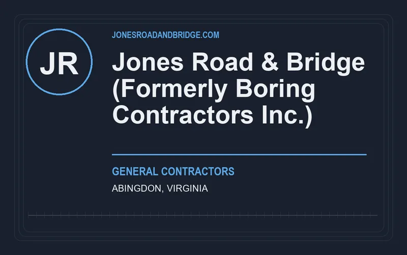 Jones Road & Bridge (Formerly Boring Contractors Inc.) in Abingdon, Virginia
