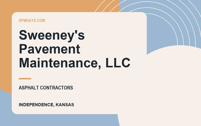 Sweeney's Pavement Maintenance, LLC in Independence, Kansas