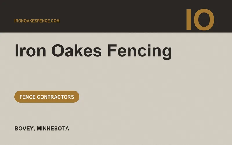 Iron Oakes Fencing in Bovey, Minnesota