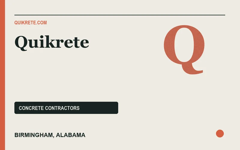 Quikrete in Birmingham, Alabama