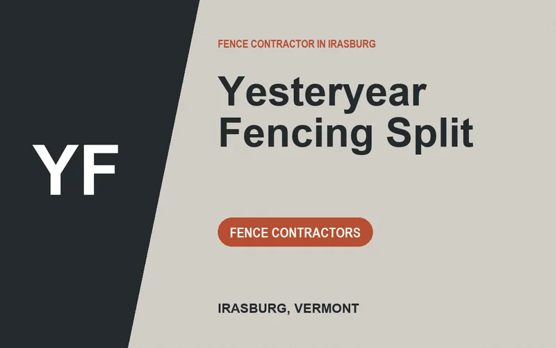 Yesteryear Fencing Split in Irasburg, Vermont