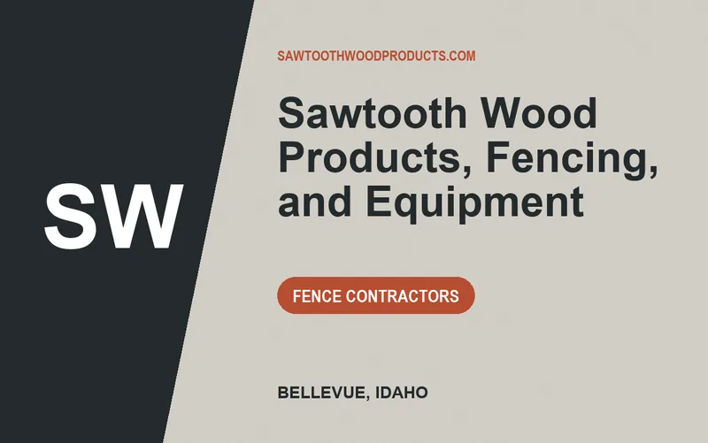 Sawtooth Wood Products, Fencing, and Equipment in Bellevue, Idaho