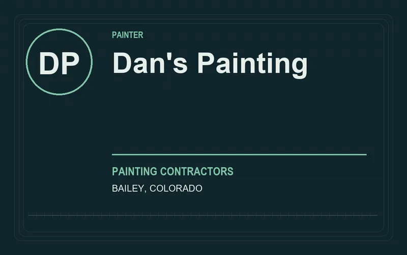 Dan's Painting in Bailey, Colorado