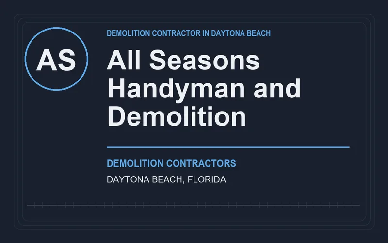 All Seasons Handyman and Demolition in Daytona Beach, Florida